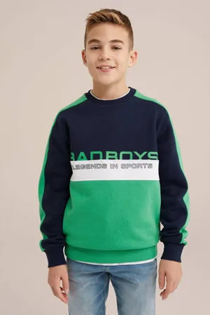 WE Fashion Bad Boys sweater groen