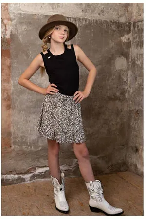 NoBell Rok Ninez met all over print en volant