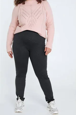 Paprika Slim regular waist legging antraciet