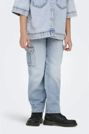 ONLY KIDS GIRL wide leg regular waist jeans