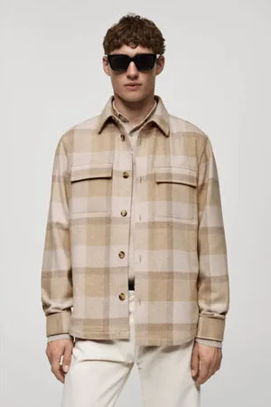 MANGO Overshirt beige