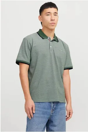 JACK & JONES PREMIUM regular polo groen