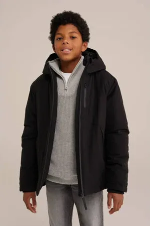 WE Fashion Winterjas zwart