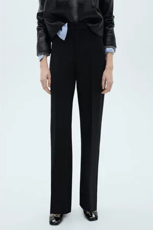 MANGO Wide leg high waist pantalon