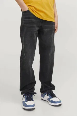 JACK & JONES JUNIOR high waist relaxed jeans JJICHRIS JJORIGINAL