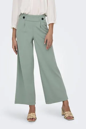 JDY GEGGO wide leg broek mintgroen
