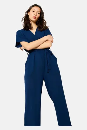 LolaLiza Rechtvallend jumpsuit marine