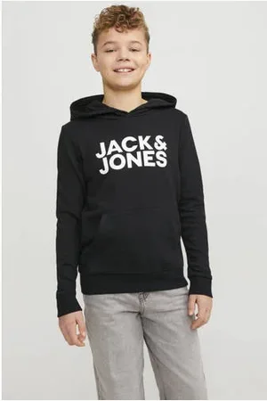 JACK & JONES JUNIOR hoodie JJECORP met logo