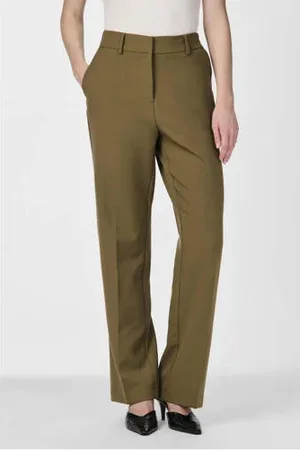 Y.A.S High waist straight fit broek YASLIKKA