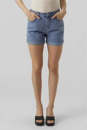 VERO MODA High waist loose fit denim short VMZURI