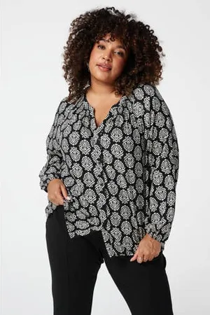MS Mode Blousetop zwart