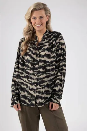 NUKUS Blouse Jenna met zebraprint
