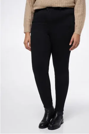 MS Mode High waist skinny jeans black denim