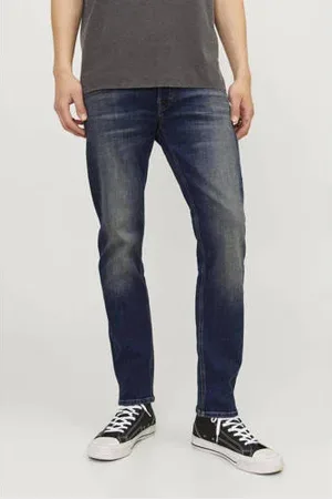 JACK & JONES JEANS INTELLIGENCE tapered fit jeans JJIMIKE JJORIGINAL
