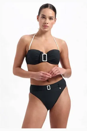 Beachlife High waist bikinibroekje met ribstructuur