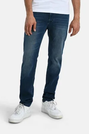 SHOEBY Slim fit L36 jogjeans donkerblauw