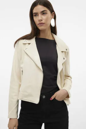 VERO MODA VMJOSE bikerjack ecru