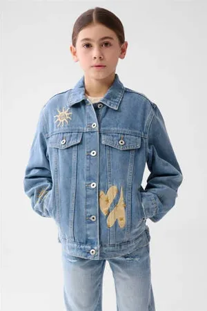 SHOEBY Spijkerjas medium blue denim