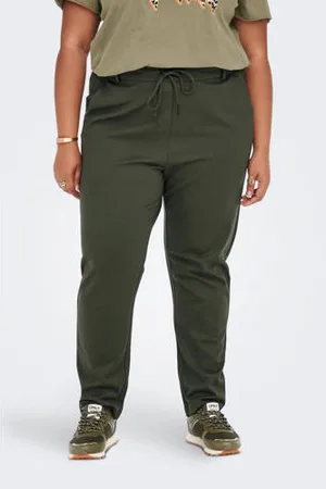 ONLY Slim fit broek CARGOLDTRASH groen