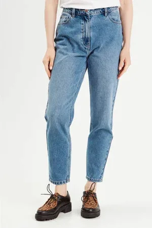 Cache Cache Cropped high waist mom jeans
