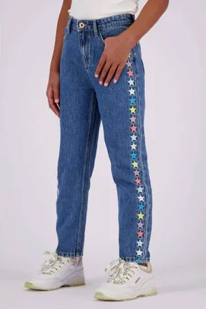 Vingino Straight leg jeans met sterren