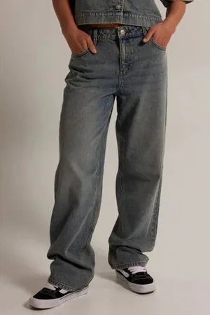 America today Wide leg jeans grijs