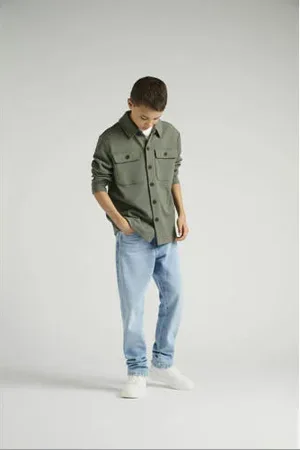 Only & Sons JUNIOR overshirt grijsgroen