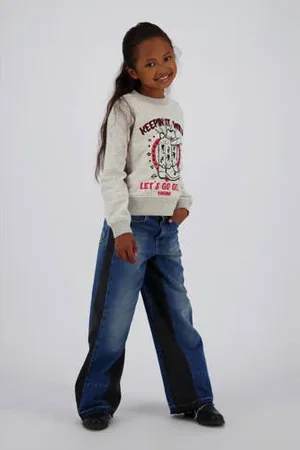 Vingino Wide leg jeans medium blue denim