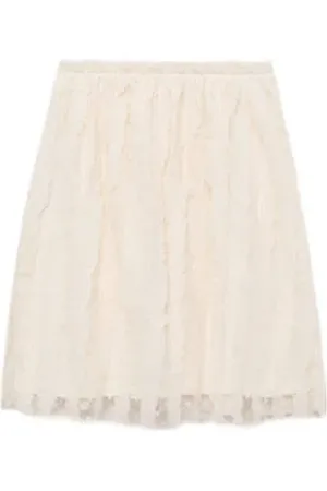 MANGO Midi rok beige