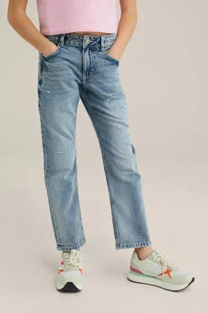 WE Fashion Blue Ridge straight leg medium blue denim