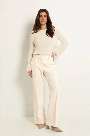 Claudia Sträter Wide leg high waist broek