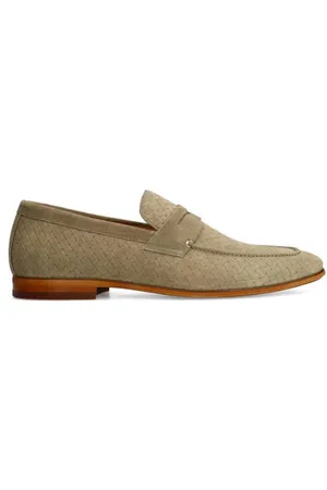 Manfield Suède loafers beige