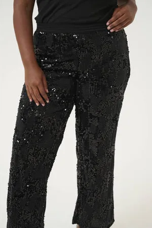 Kaffe Wide leg broek KCnicoleen met pailletten