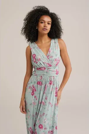 WE Fashion Maxi jurk lichtblauw