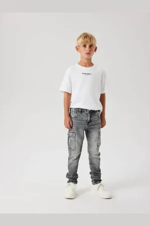 NAME IT KIDS tapered jeans grey denim