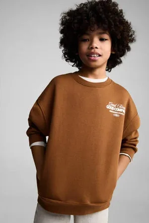MANGO Sweater bruin