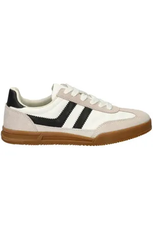 Nelson Suède sneakers wit/zwart