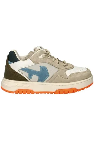Nelson Suède sneakers beige/blauw
