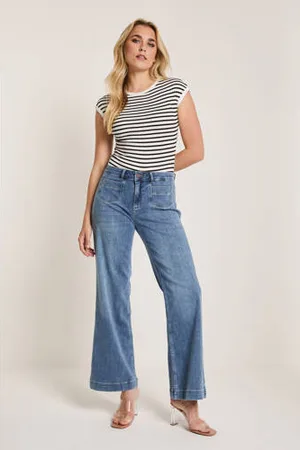 Para Mi High waist wide leg jeans