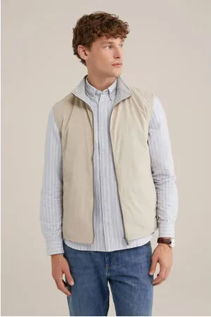 WE Fashion Reversible bodywarmer beige