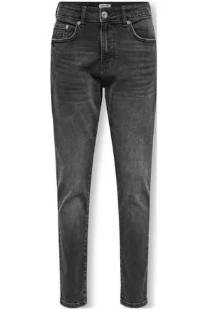 Only & Sons JUNIOR tapered jeans black denim