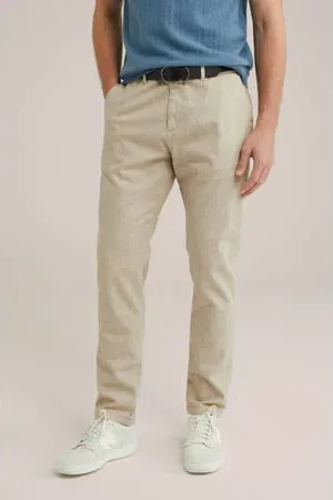 WE Fashion Slim chino beige