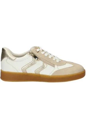Marco Tozzi Sneakers wit/goud/beige