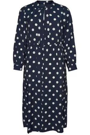 VERO MODA Blousejurk donkerblauw