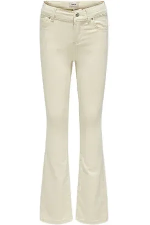 ONLY KIDS GIRL regular waist flared jeans ecru