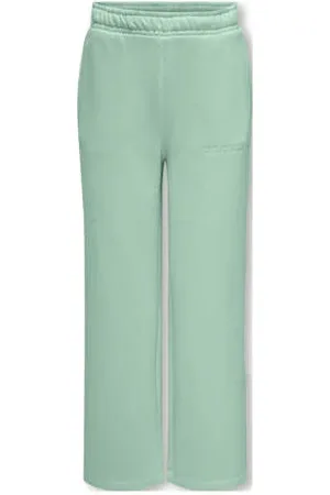 ONLY KIDS GIRL wide leg sweatpant groen