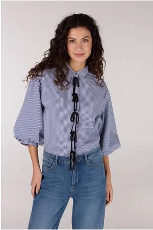 Jansen Amsterdam Blousetop blauw