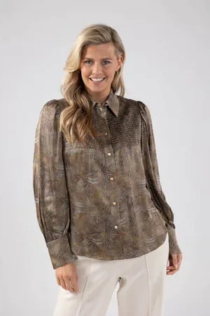 NUKUS Blouse Prestonia met all over print