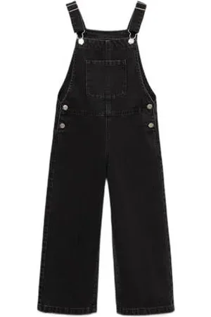 MANGO Tuinbroek black denim