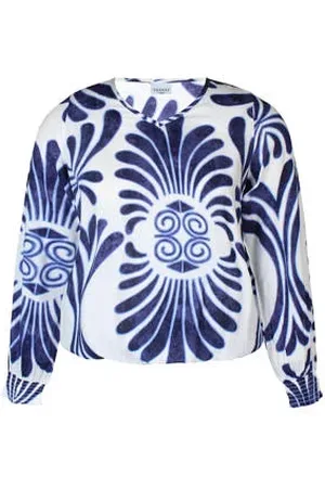 Zhenzi Blousetop blauw